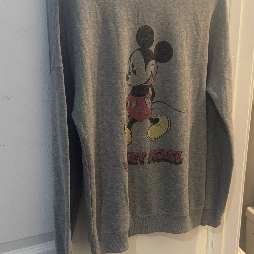 Gray Mickey Mouse Sweat shirt